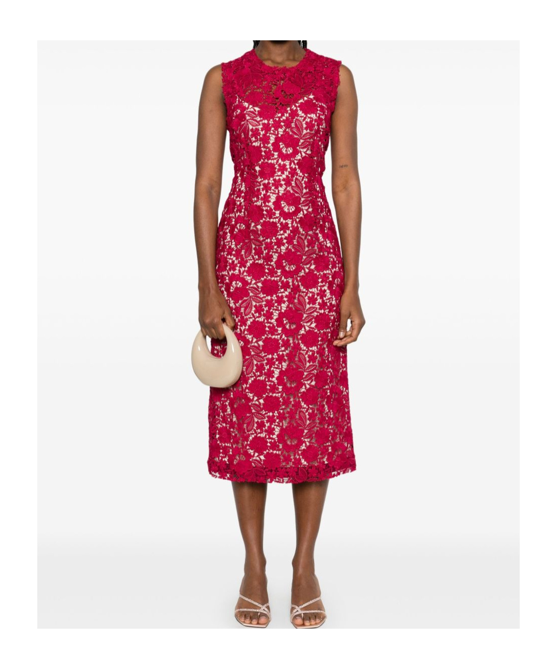 P.a.r.o.s.h Floral-lace Sleeveless Dress