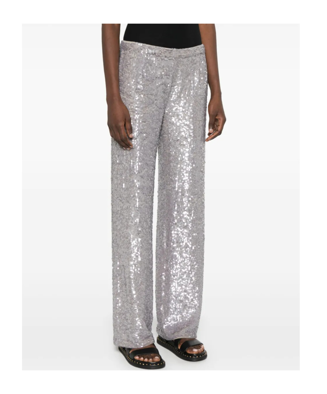P.a.r.o.s.h Silver Gong Straight-leg Trousers