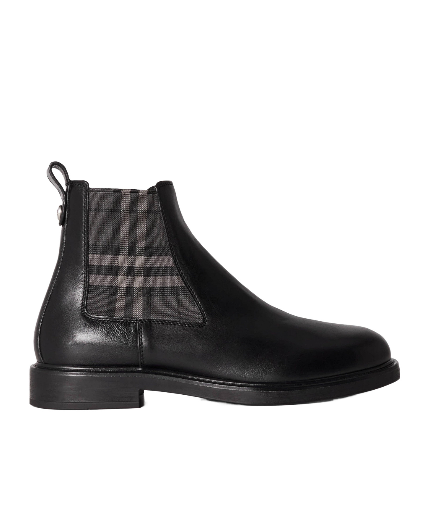 Burberry Solid Color Boots In Black