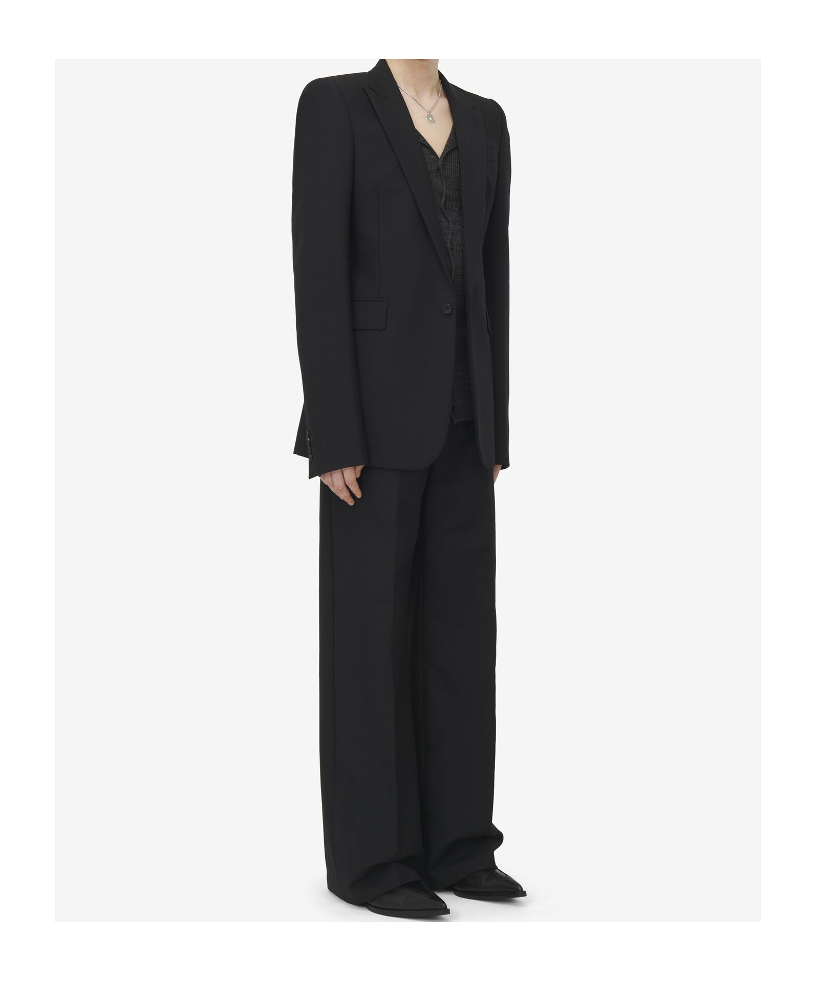 Alexander Mcqueen Single-breasted Blazer In Black