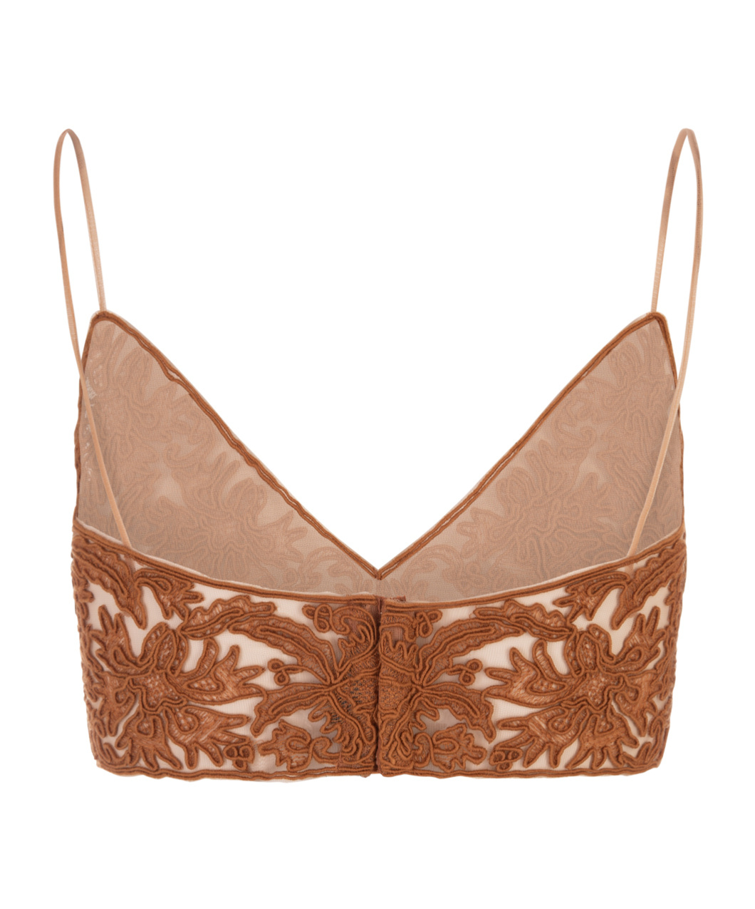 Ermanno Scervino V-neck Embroidered Cropped Top