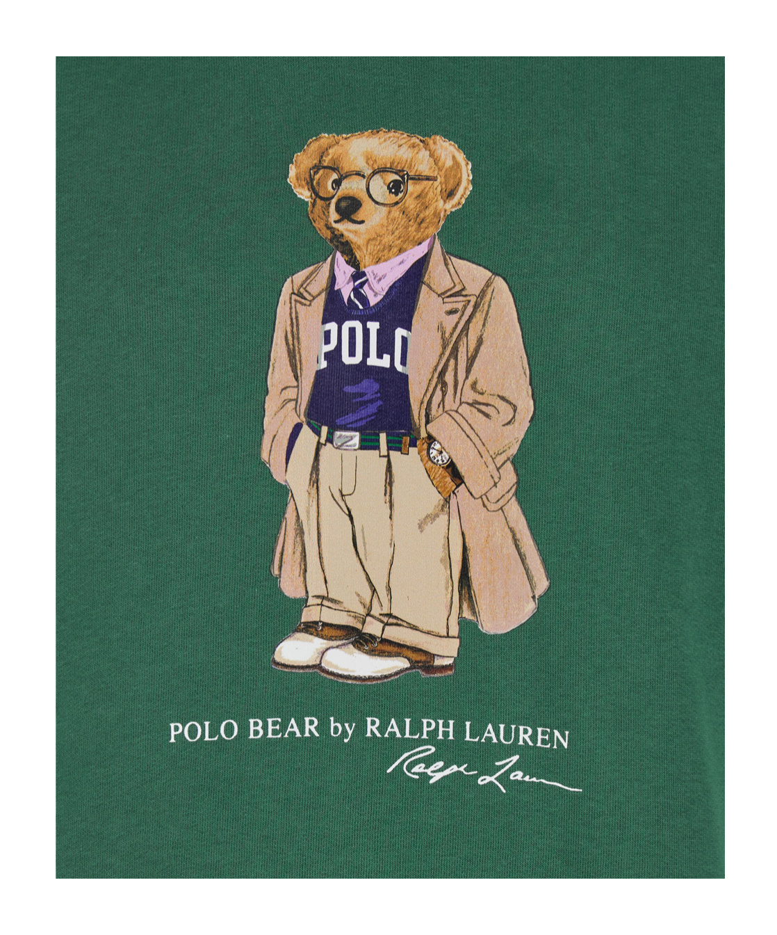 Polo Ralph Lauren Ralph Lauren Polo Bear Fleece Hoodie In Green