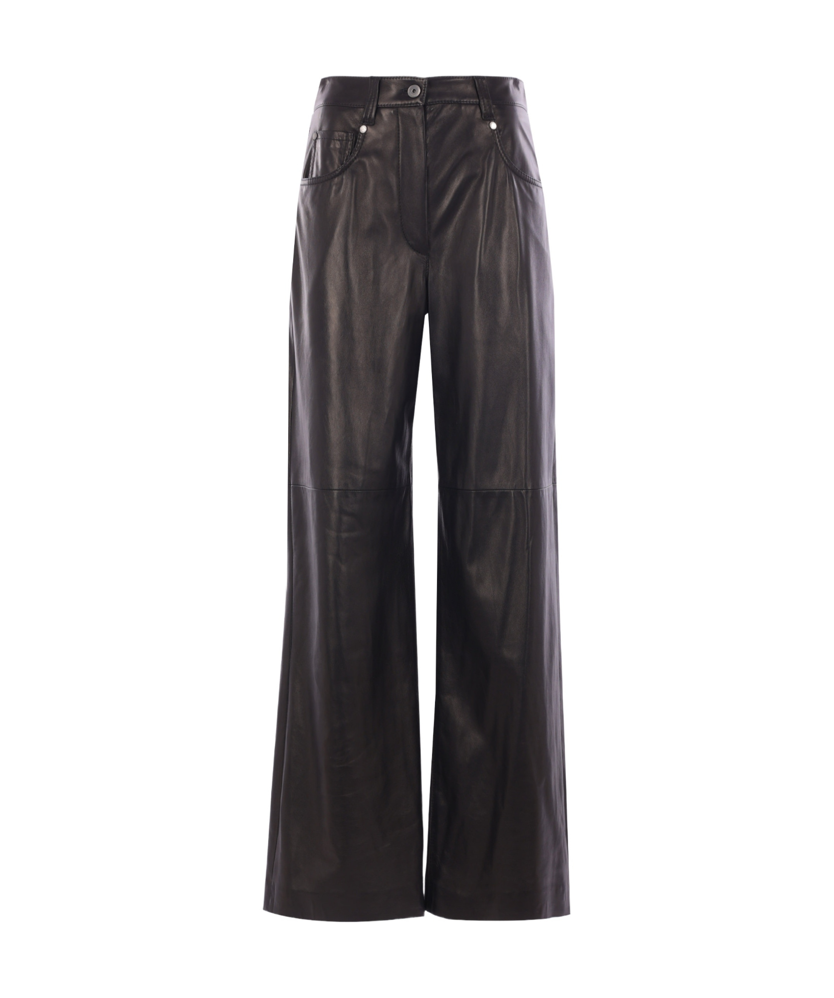 Brunello Cucinelli Belt Loops Slacks In Black