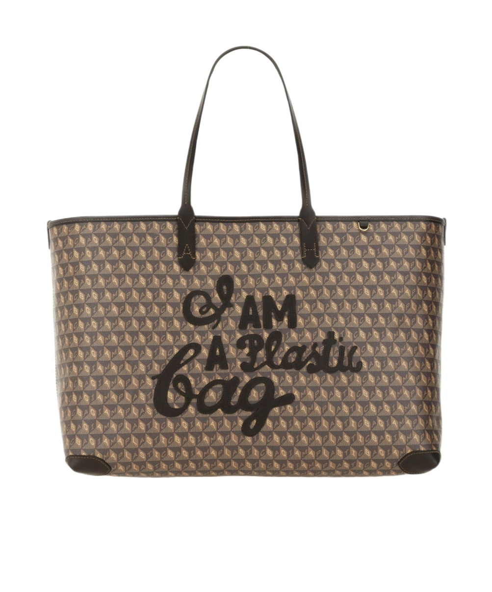 Anya Hindmarch Double Handle Tote Bag In Brown