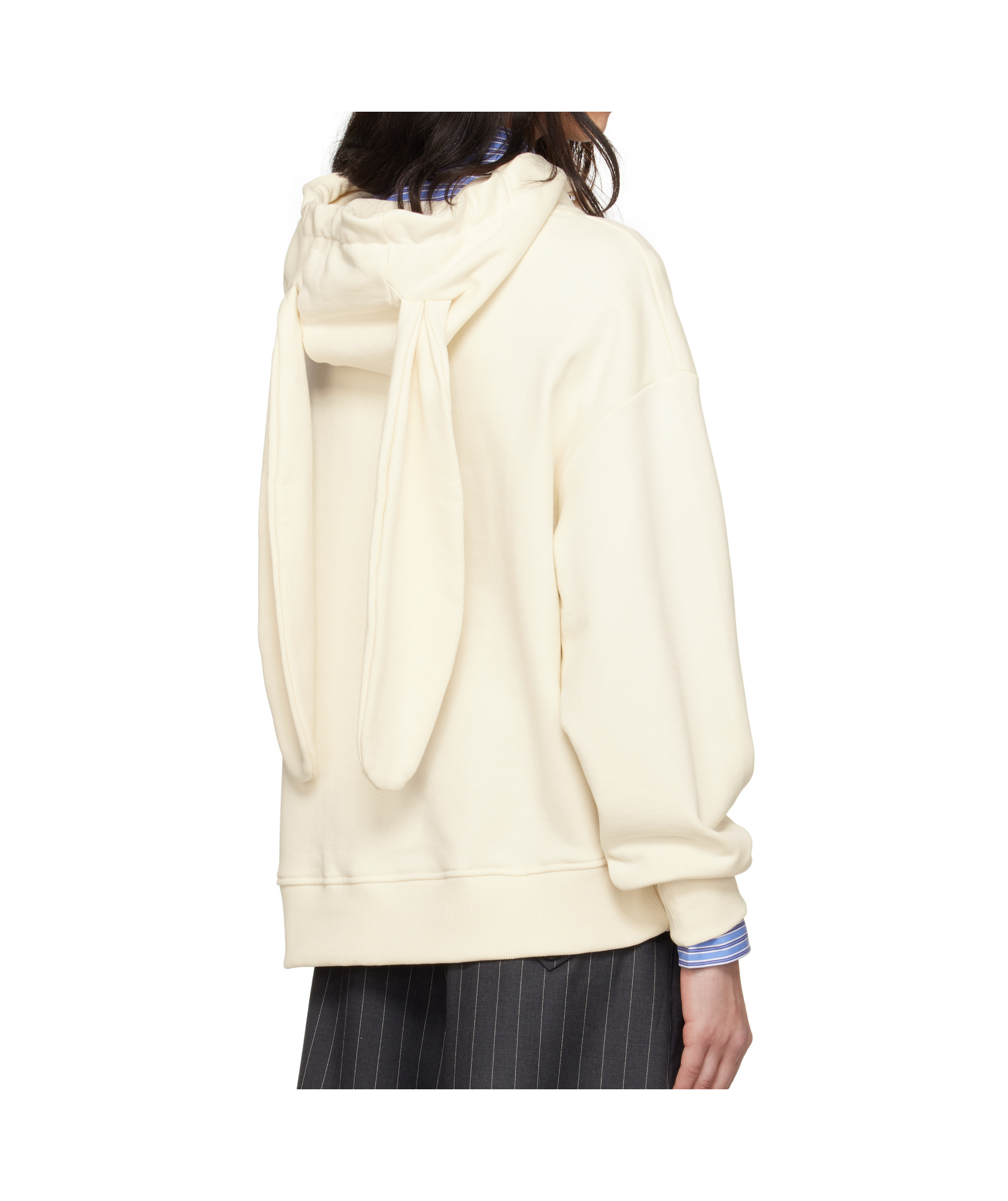 Shop Charles Jeffrrey Loverboy Patch Rabbit Ears Hoodie In True Color