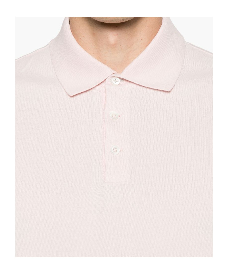 Brunello Cucinelli Polo Shirt With Lapel Short Sleeve In White