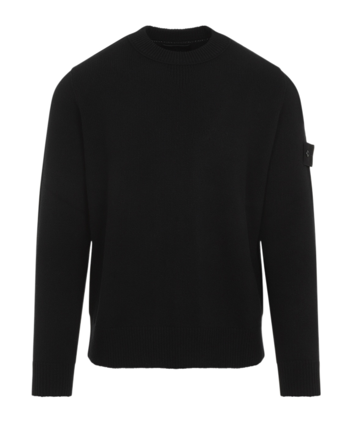 Shop Stone Island Compass-badge Sweater In Black