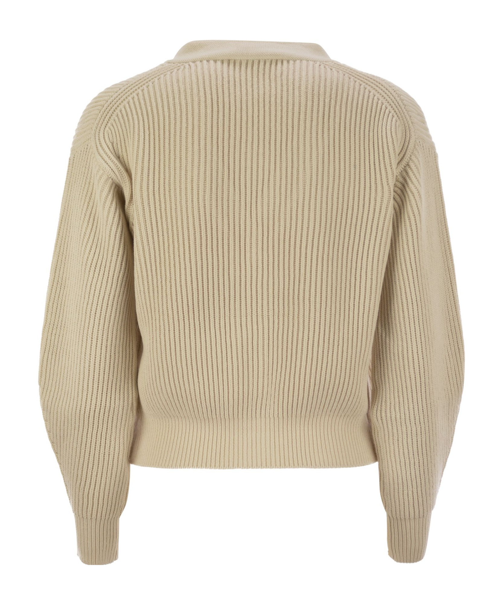 Weekend Max Mara Long-sleeved Sweater In Nude