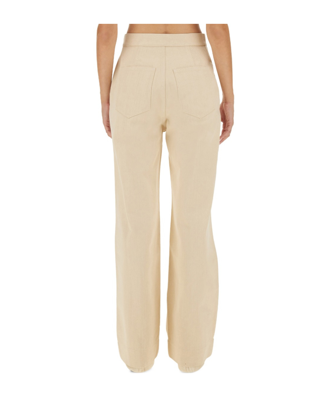 Jil Sander Flared Pants In Nude