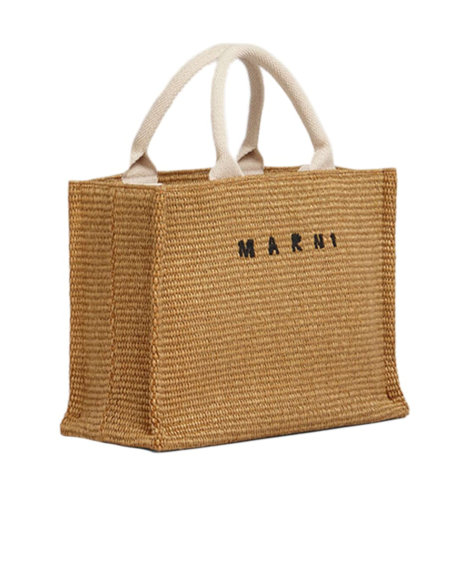 Marni Top Handle Shoulder Bag In Nude