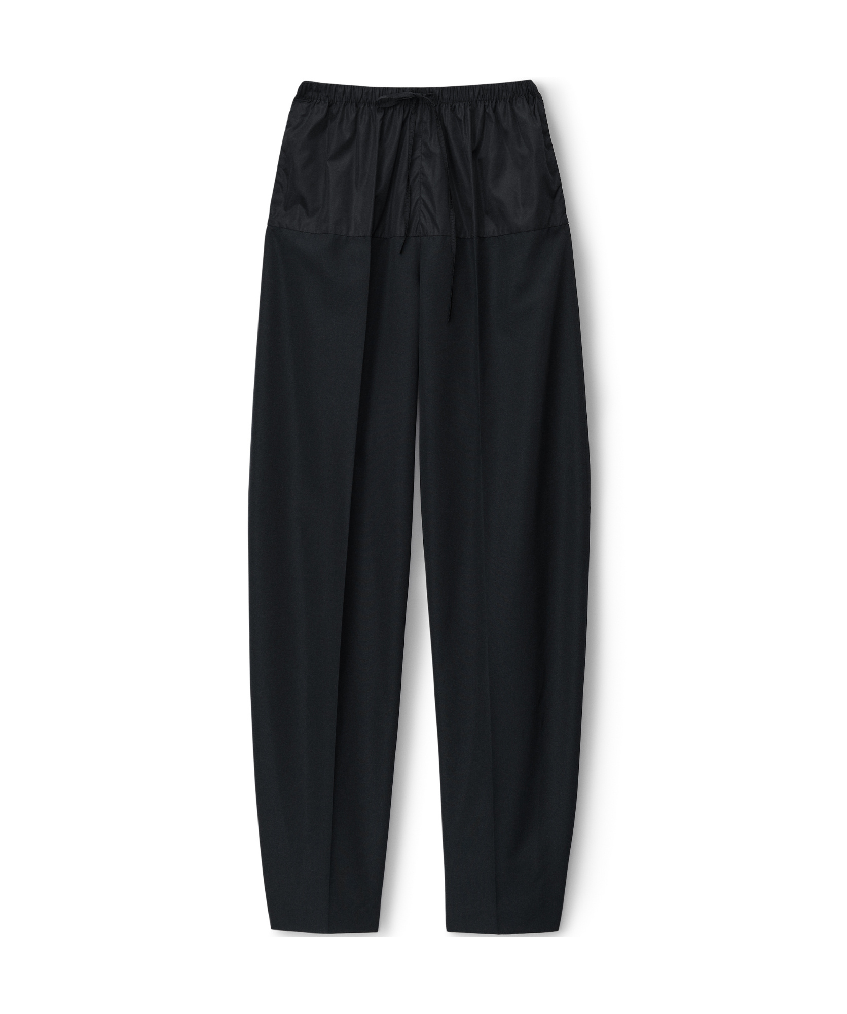 Alexander Wang Drawstring Nylon Trousers In Black