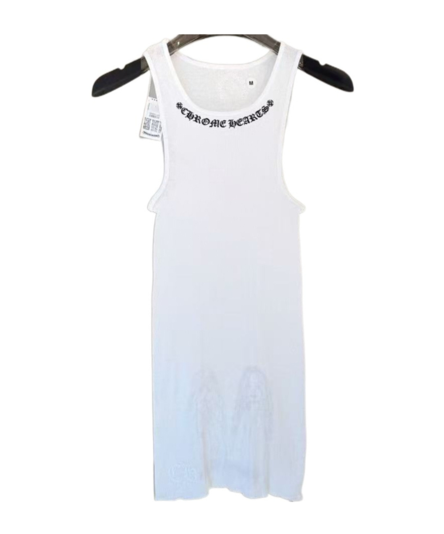 Chrome Hearts Sleeveless Vest In White