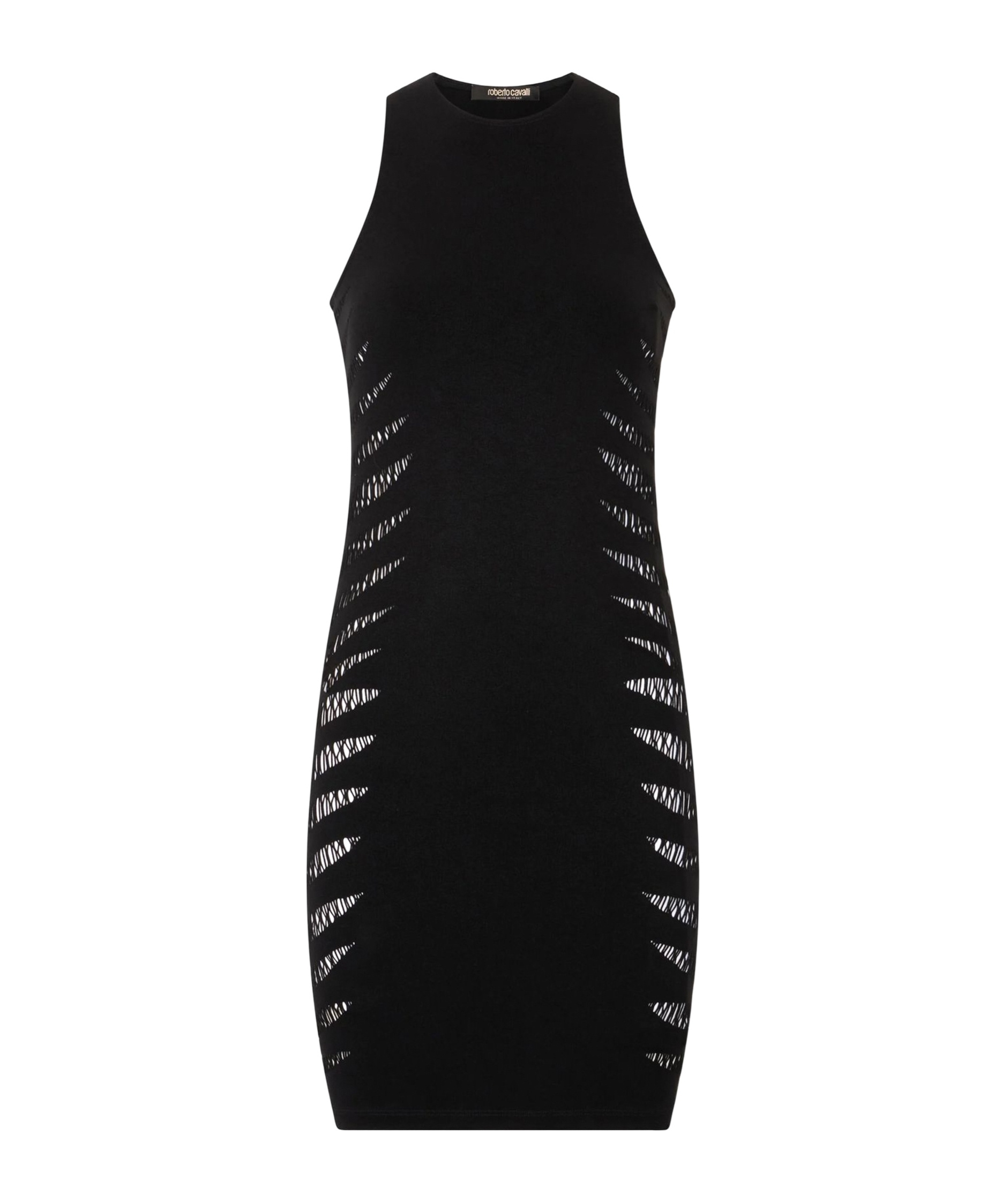 Roberto Cavalli Dress With Perforated Zebra Pattern