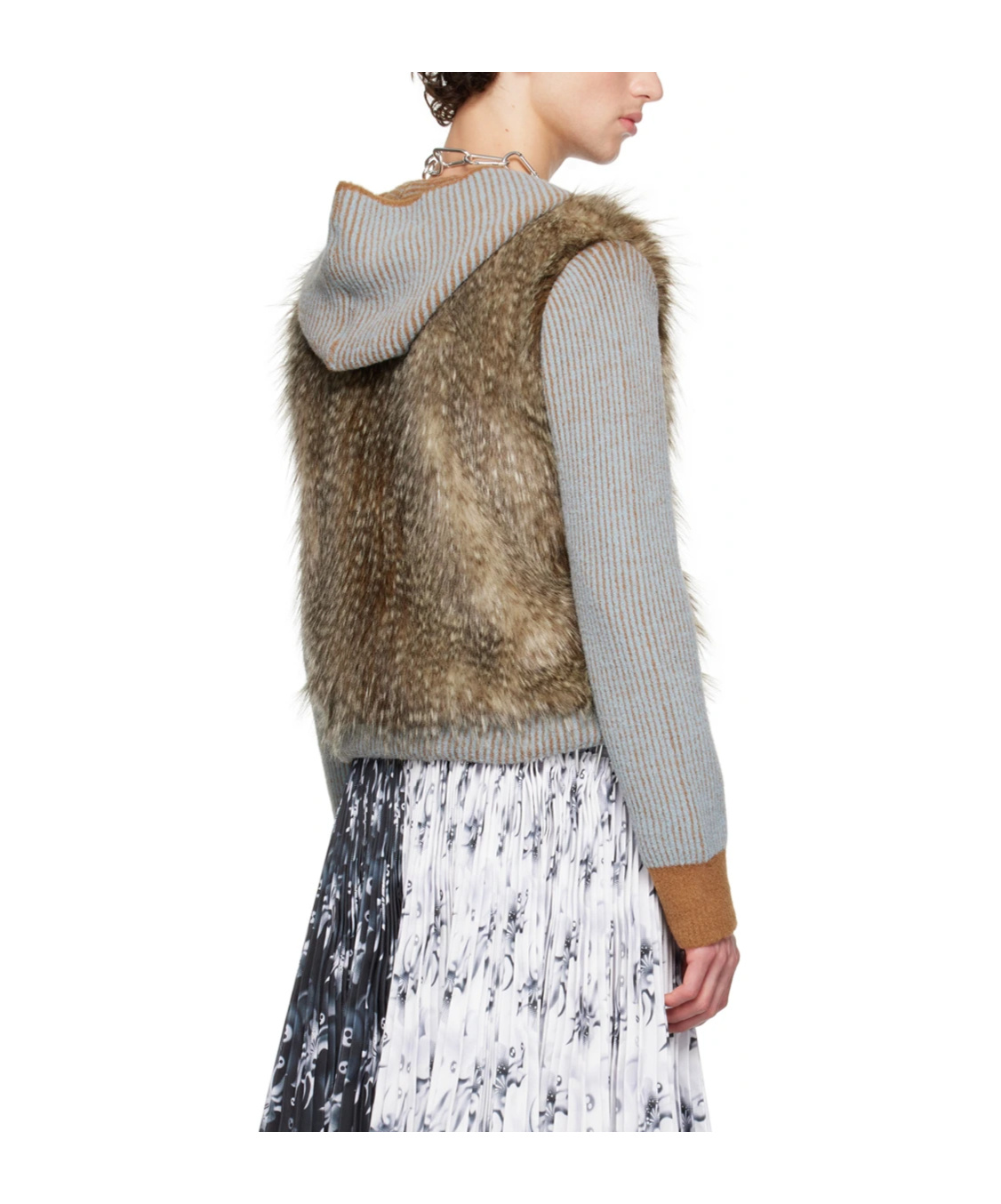 Chopova Lowena Knotter Hooded Sweater In Multicolor