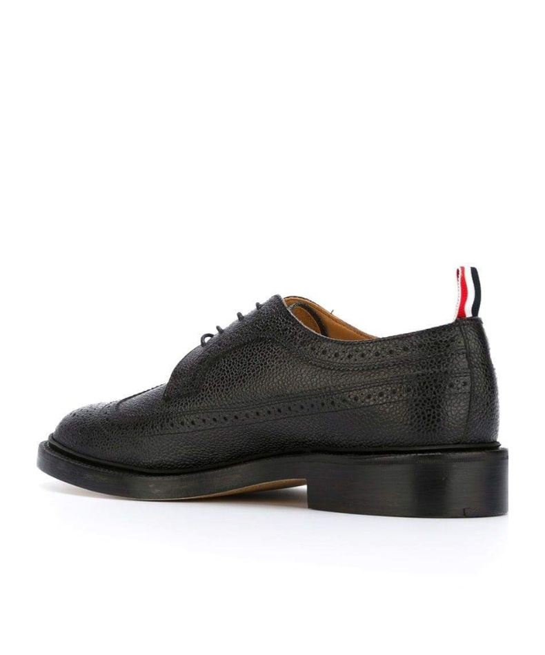 Thom Browne Pebbled Longwing Brogues In Black