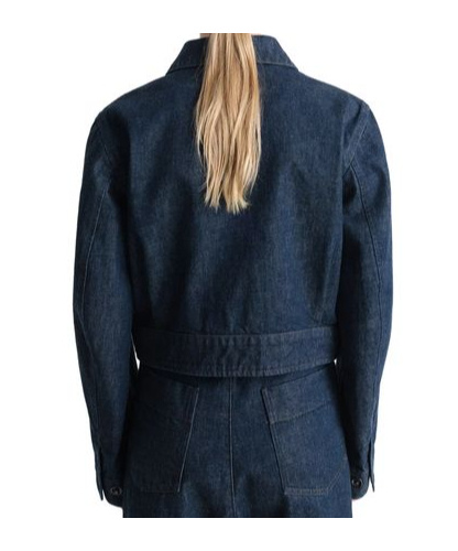 Lemaire Two Pocket Cropped Jacket In Black