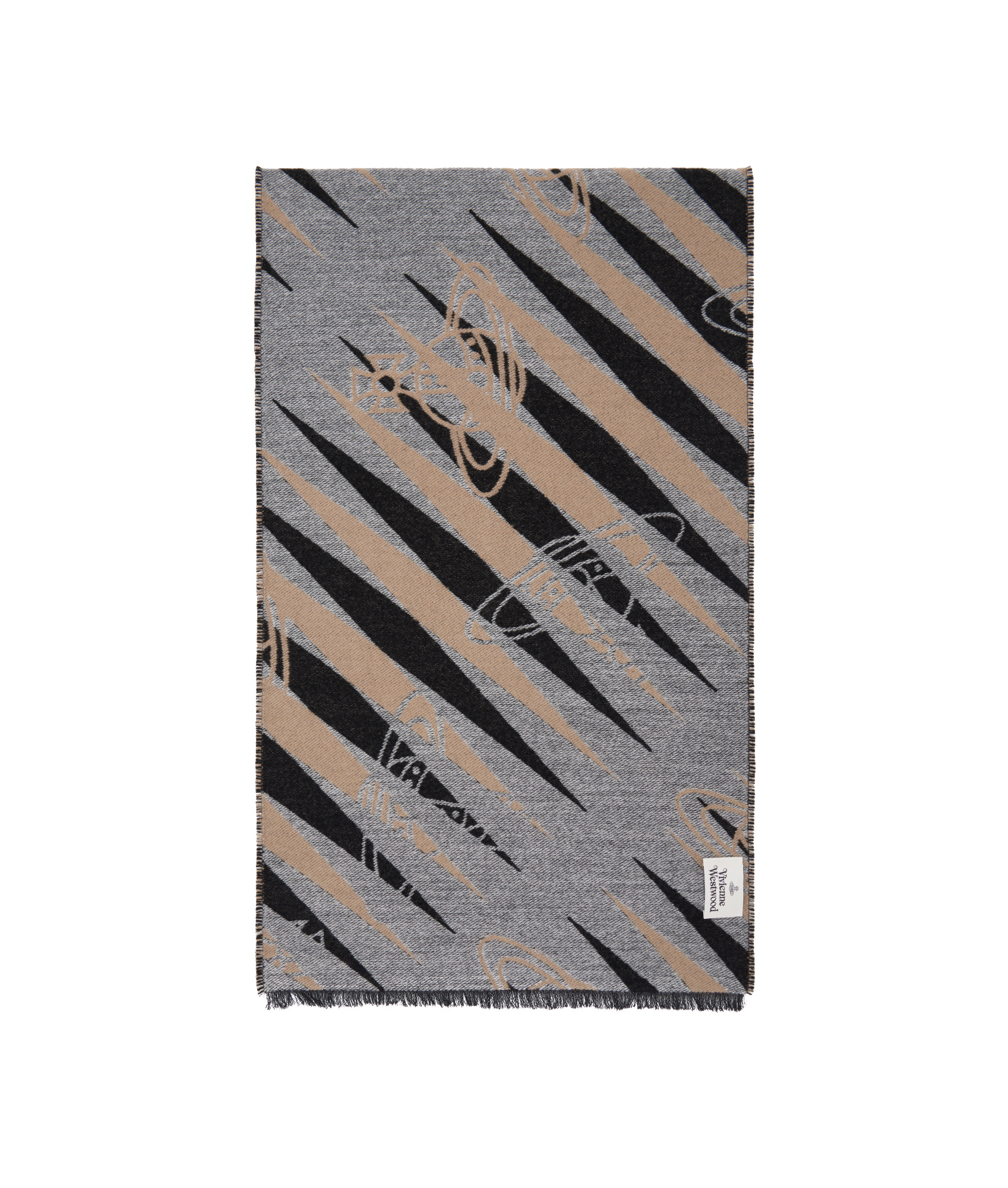 Vivienne Westwood Pattern Scarf In Nude