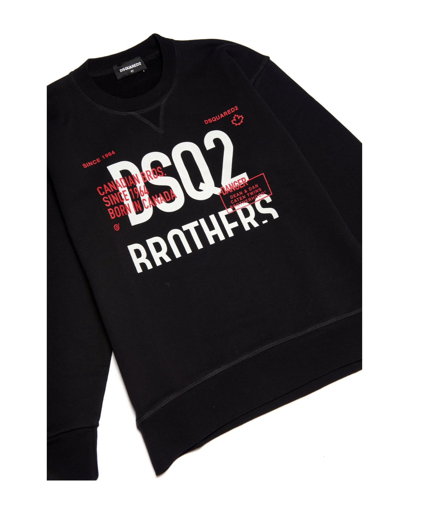 Shop Dsquared2 Teen Logo-print Long-sleeve Sweatshirt In Black