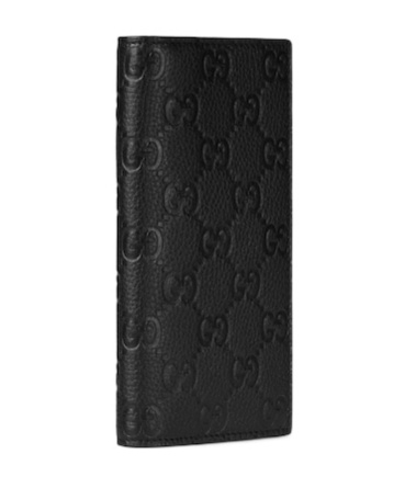 Gucci Imprint Long Wallet In Black