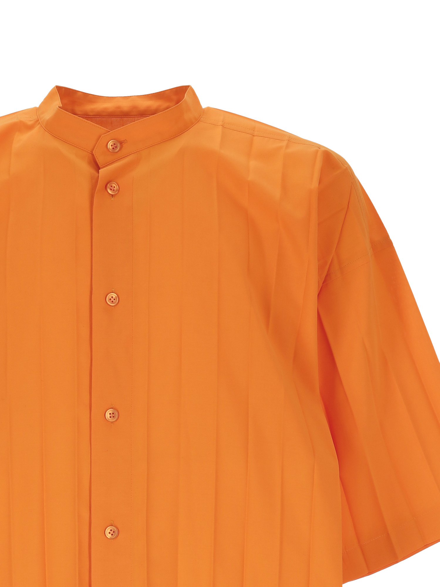 Issey Miyake Edge Shirt In Orange