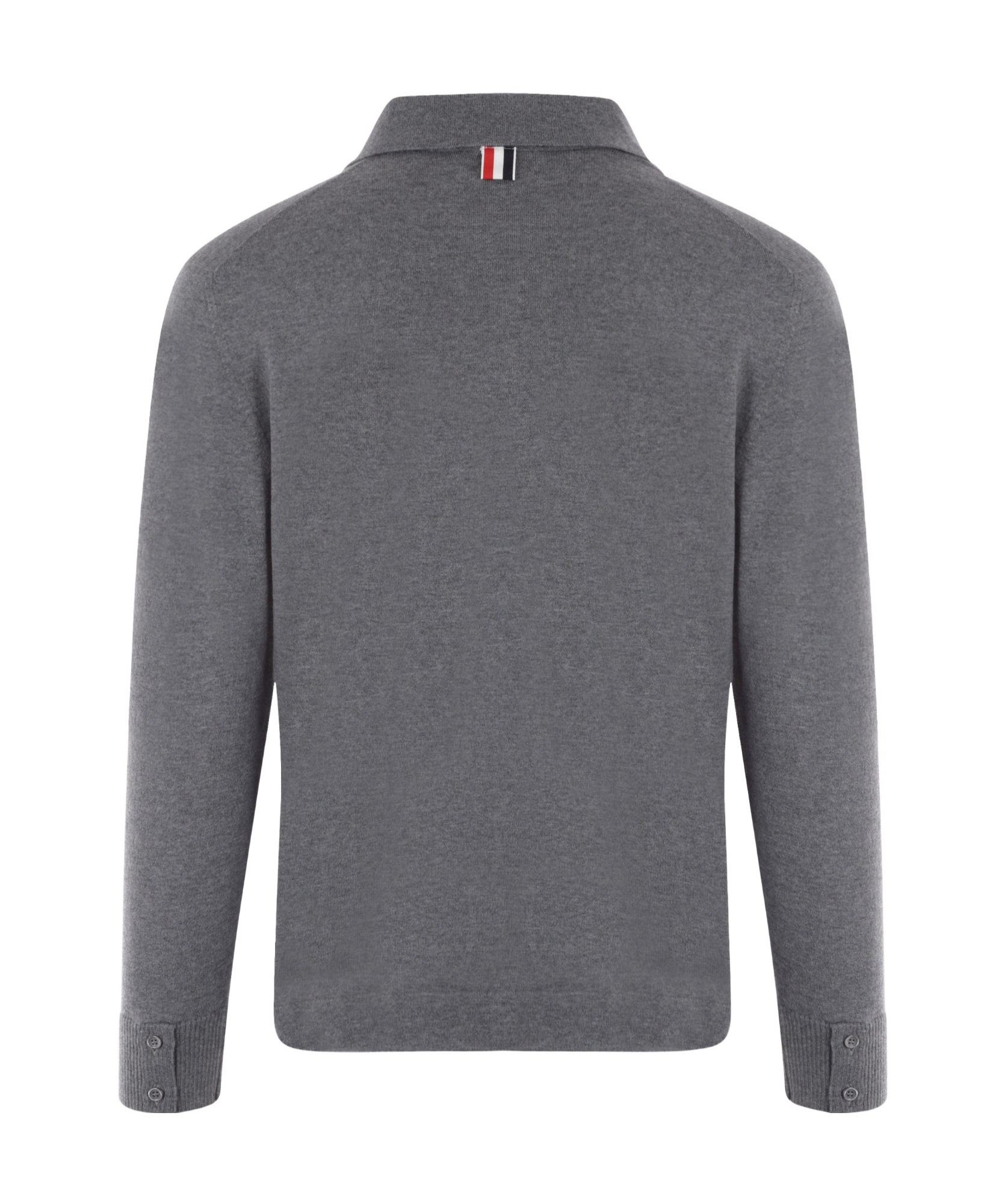 Thom Browne Stripe-trim Detail Knit Cardigan In Gray