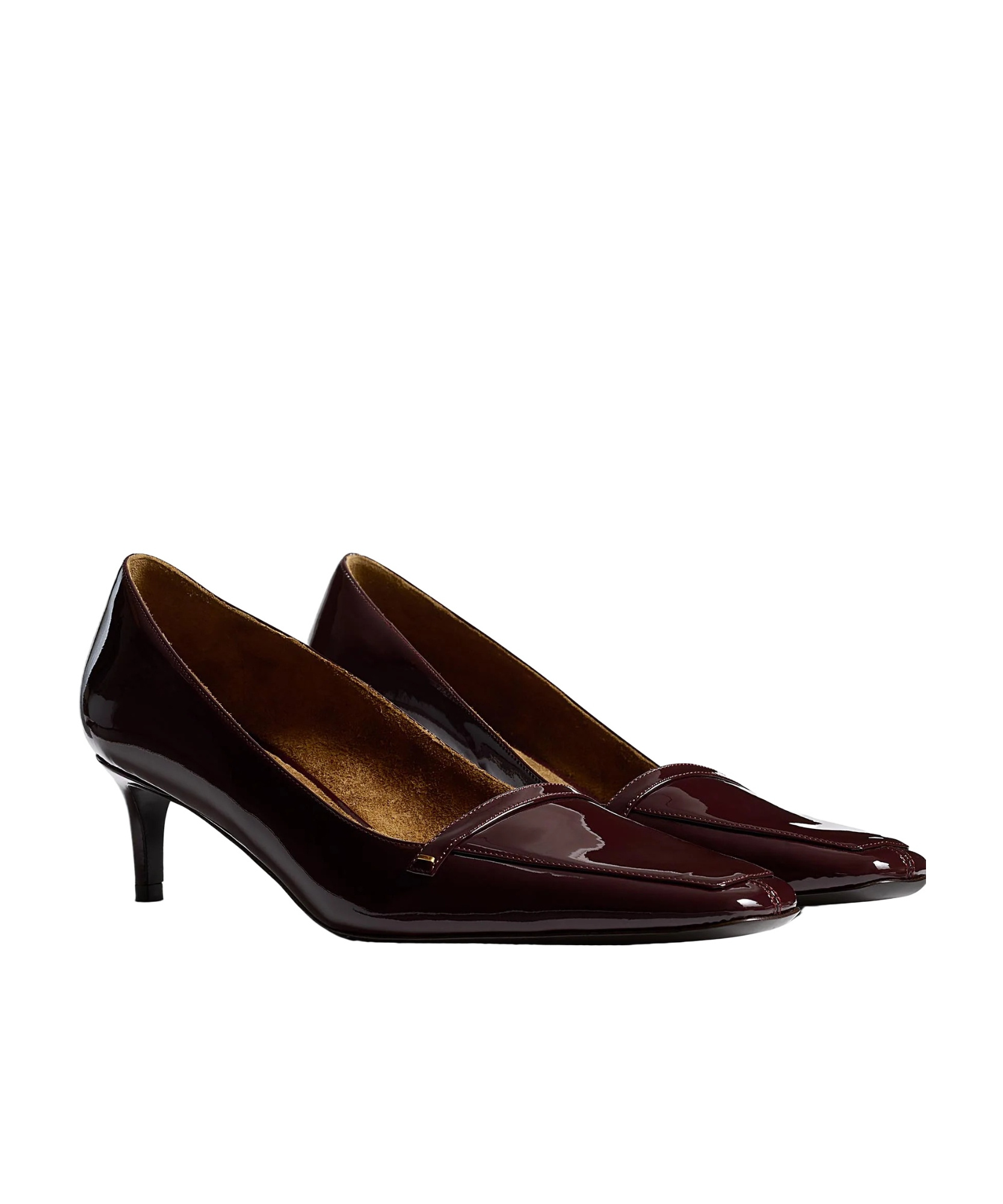 Khaite Bordeaux Calf Leather Heeled Shoes