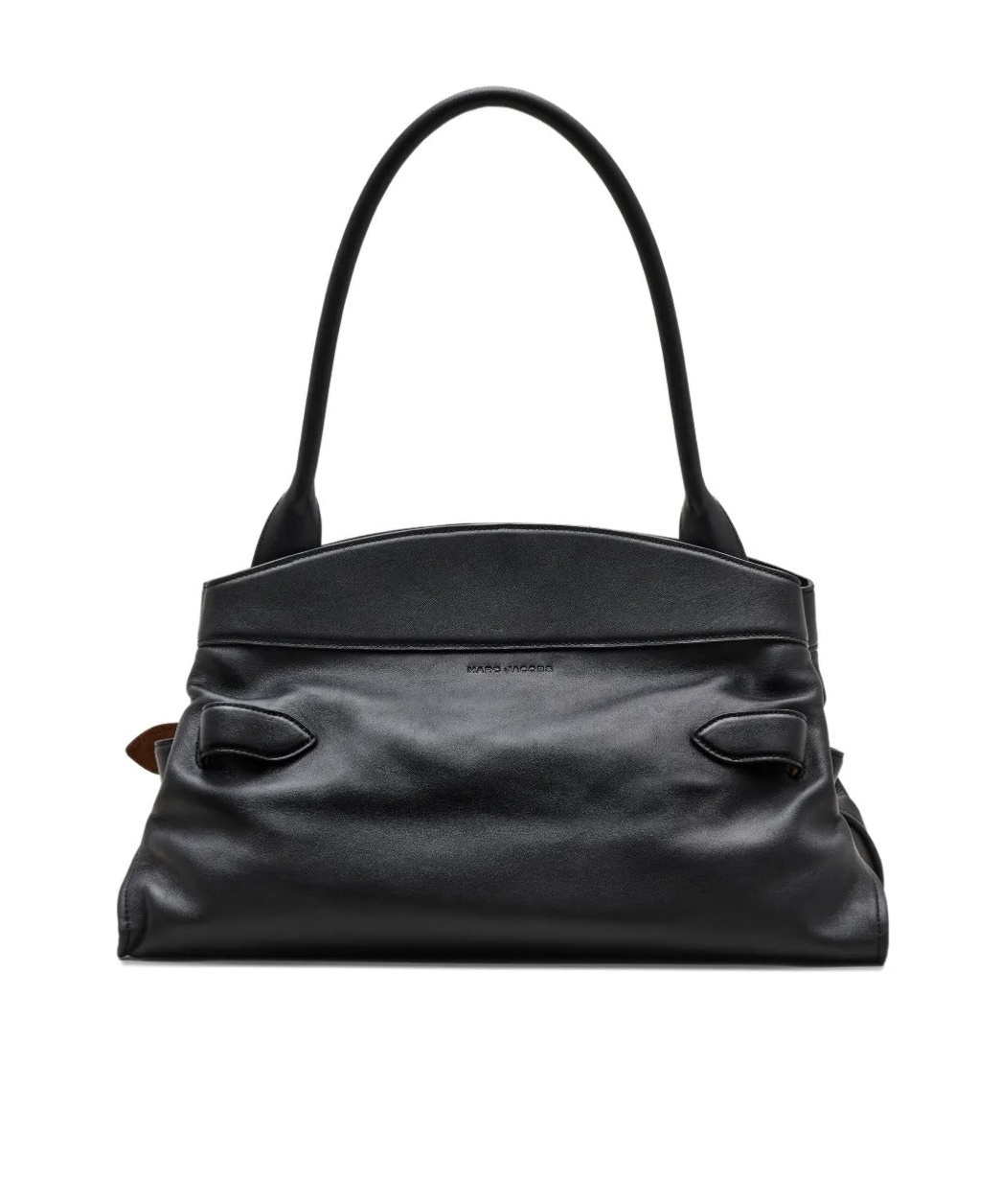 Marc Jacobs The Satchel Leather Shoulder Bag In Black