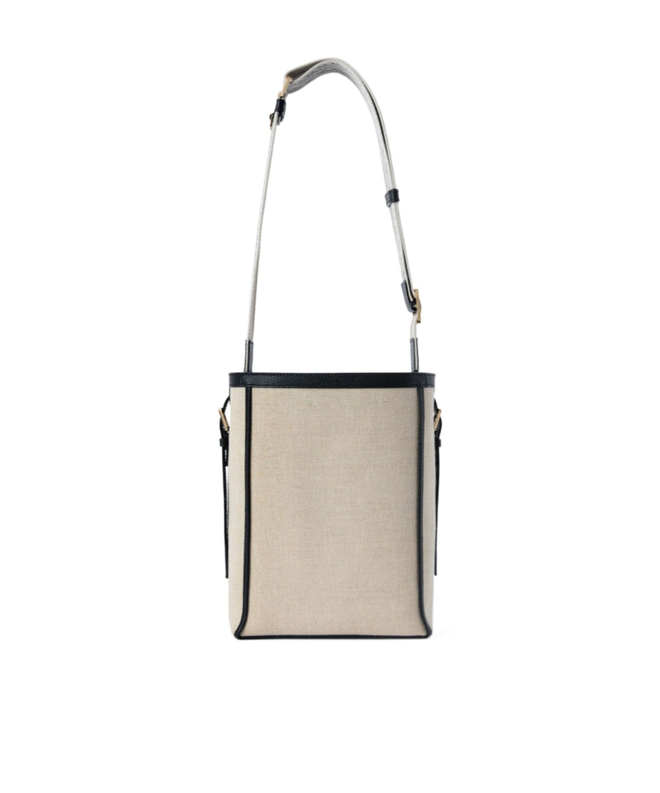 Valextra Soft Canvas Bucket Mini Bag
