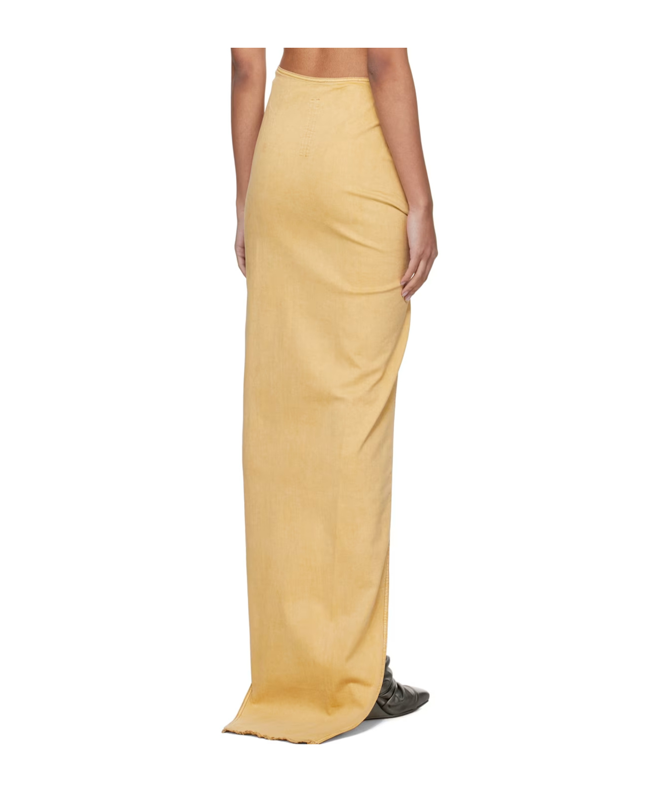 RICK OWENS DRKSHDW EDFU DENIM SKIRT 