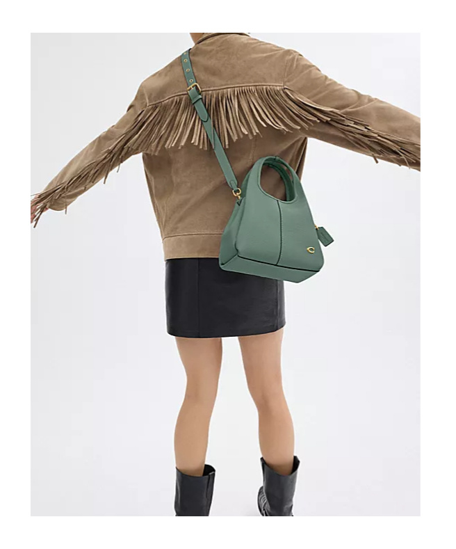 Coach Double Handle Shoulder Bag In Green