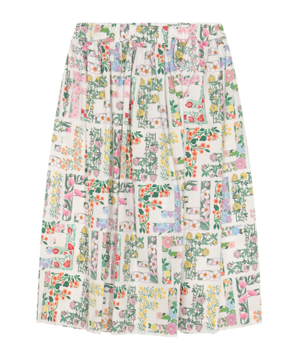 Fendi Floral Print Skirt In Multi