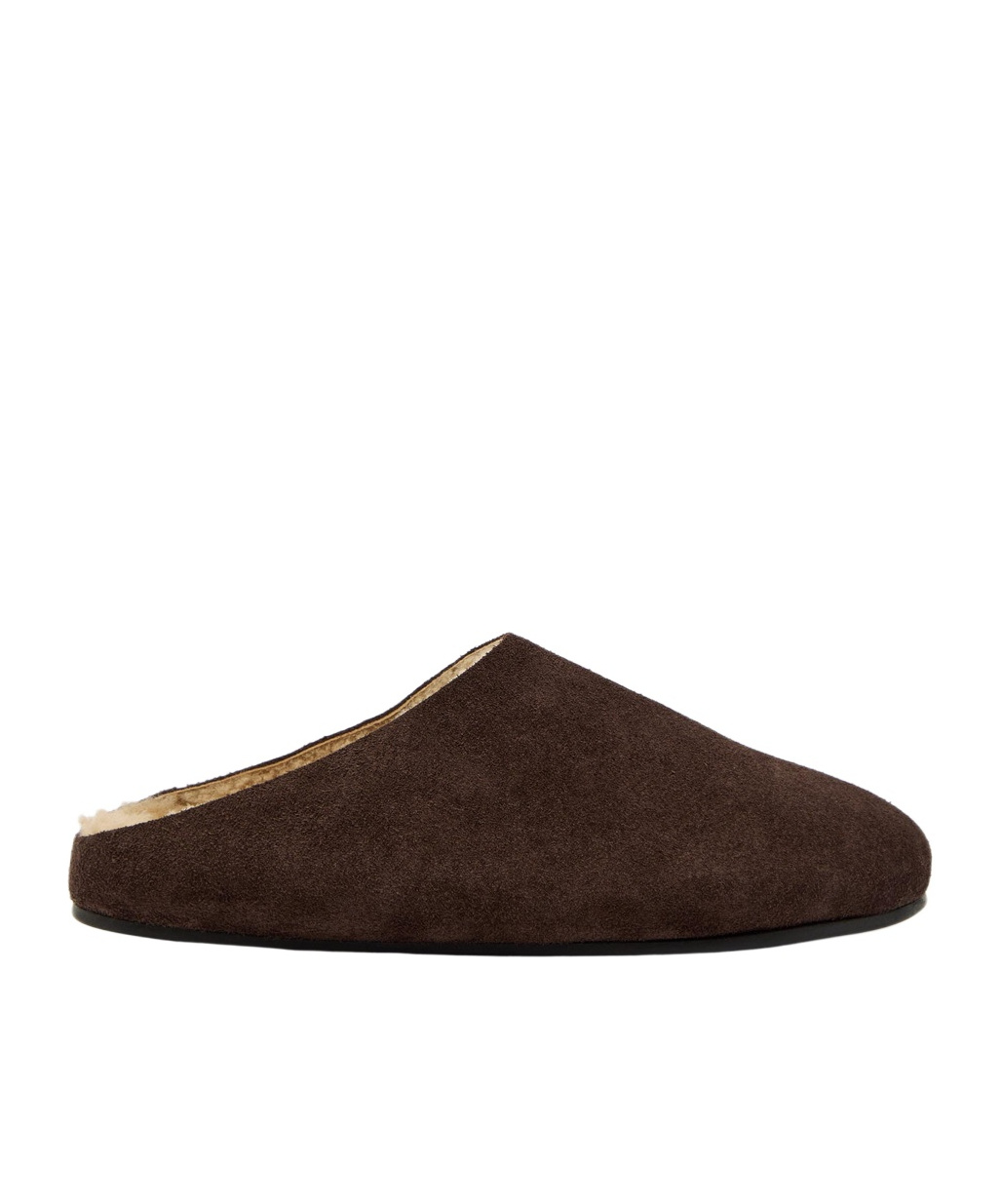 The Row Slip-on Slippers In Black