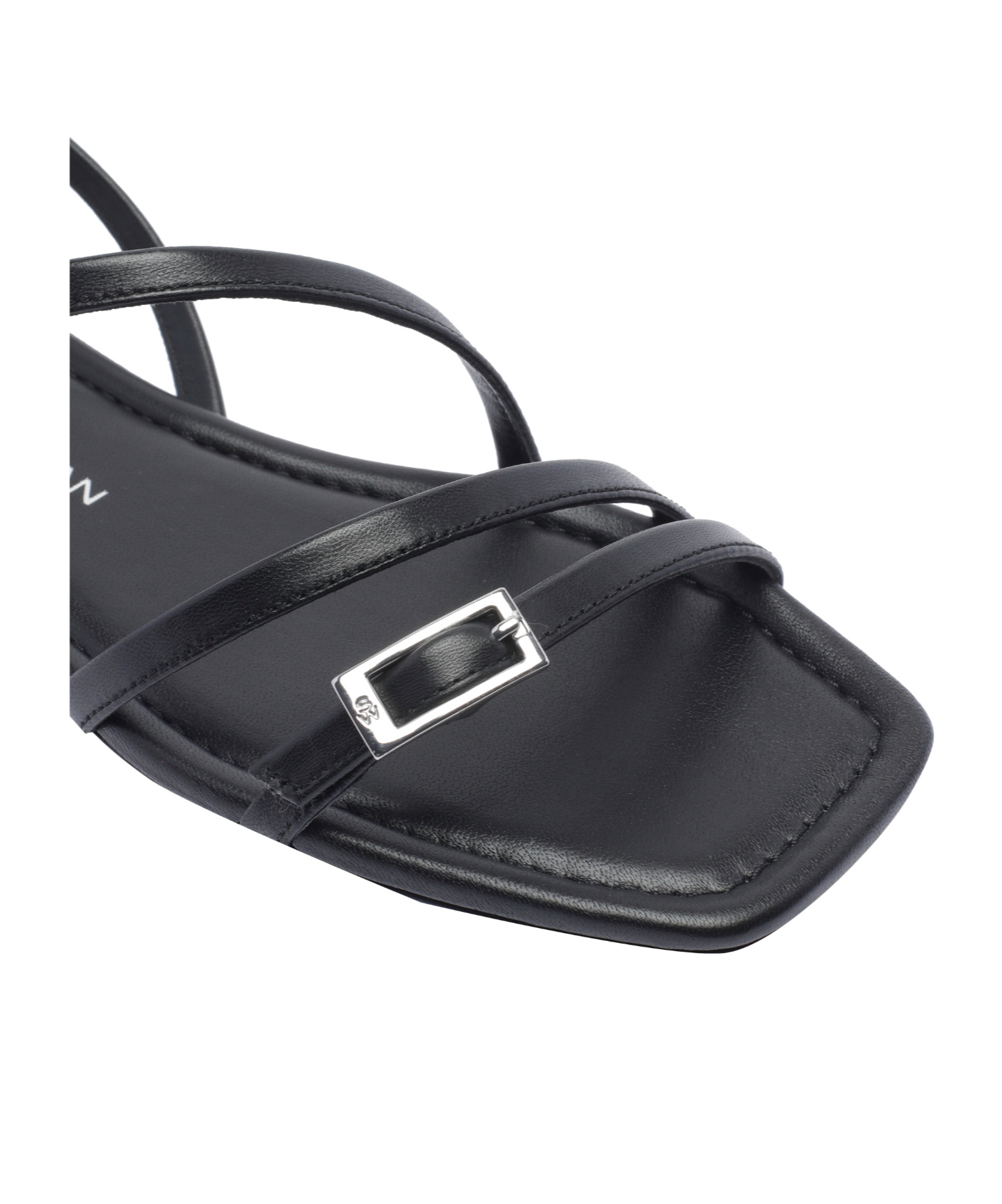 Stuart Weitzman Square Toe Flat Sandals