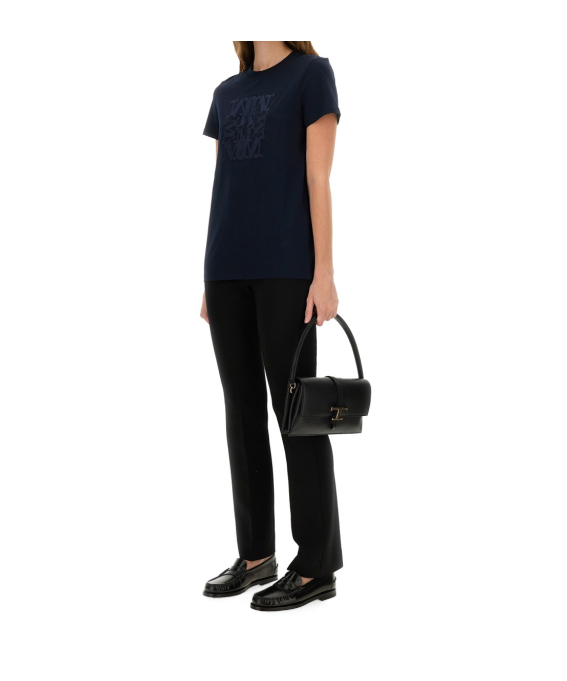 Max Mara Short-sleeved T-shirt In Black