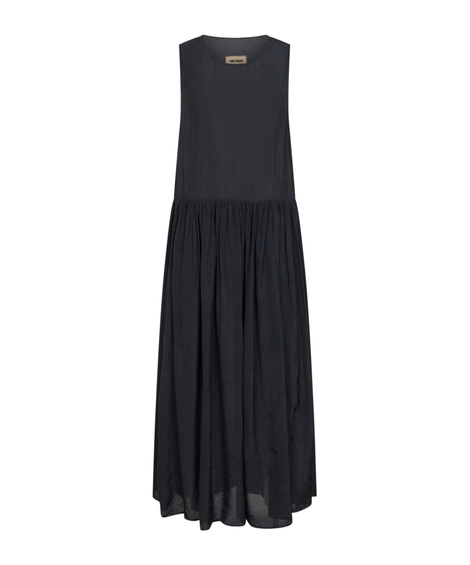 Uma Wang Sleeveless Round-neck Dress In Black