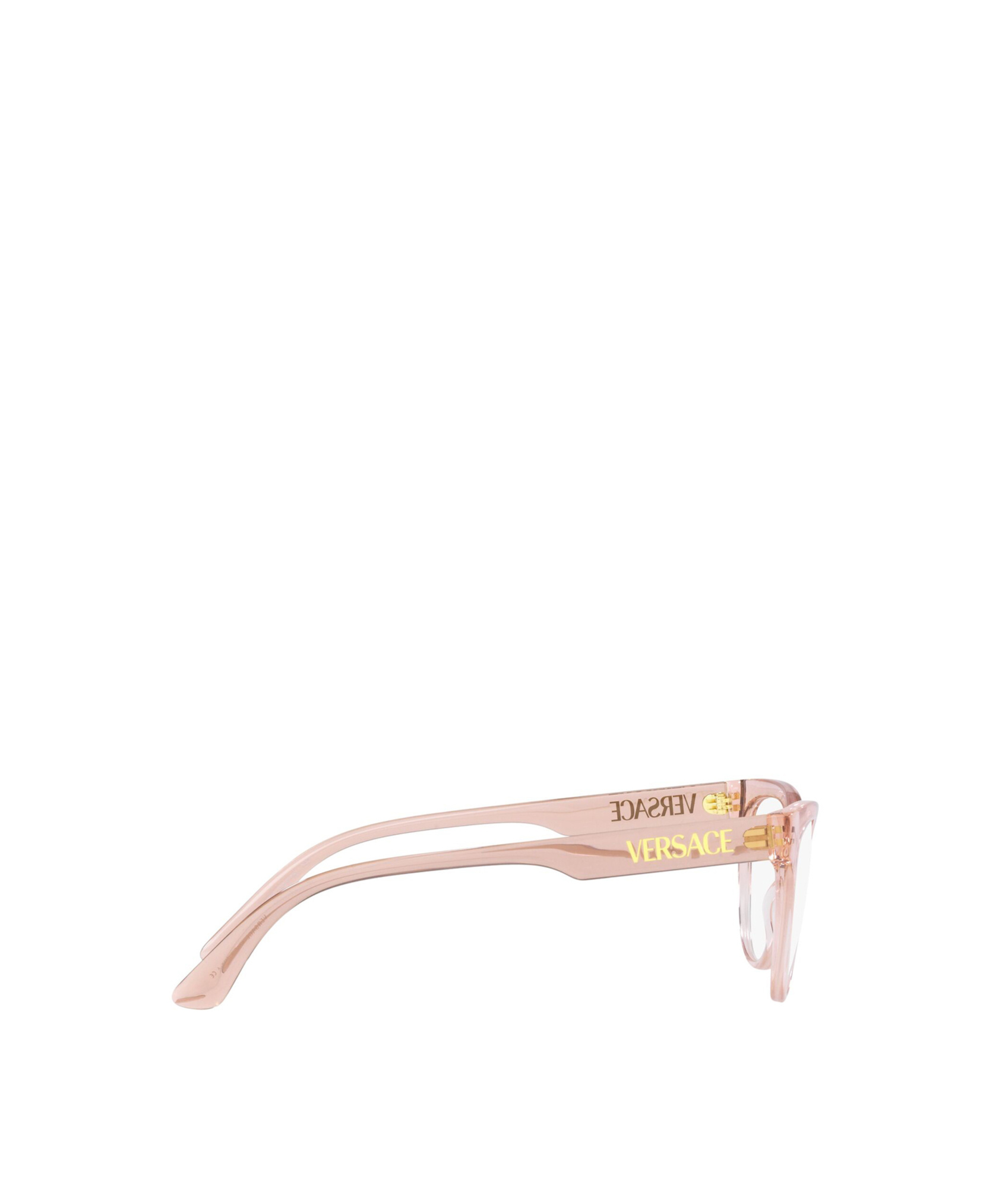 Versace Transparent-frame Design Glasses In Pink