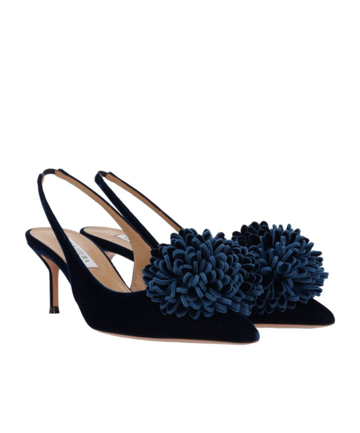 Aquazzura Women's 65mm Couturier Slingback Pumps In Black