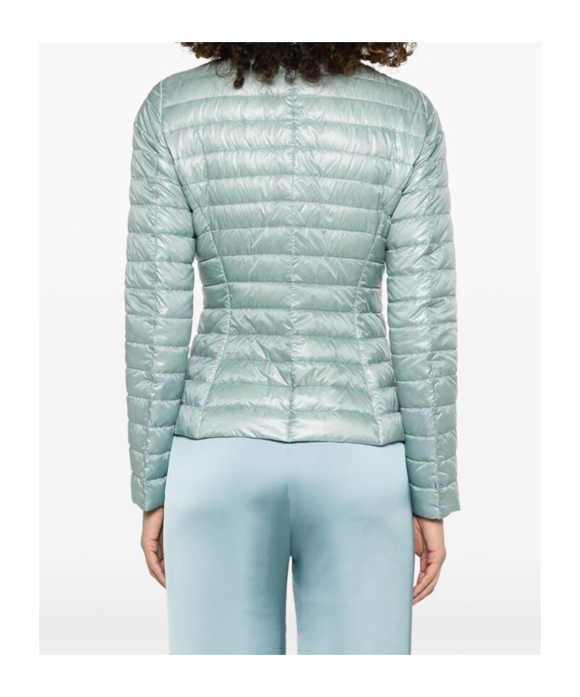 Herno Long-sleeved Down Jacket In Green