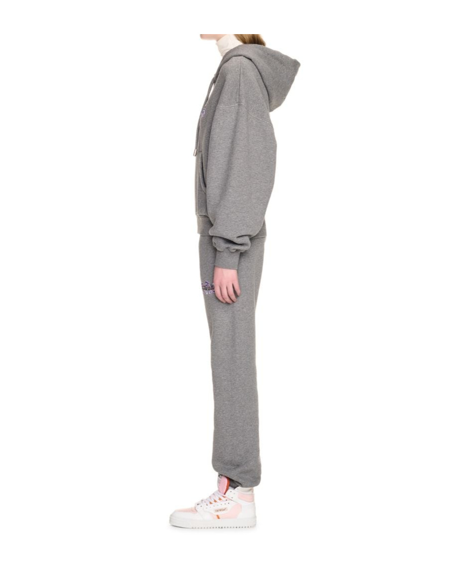 Off-white Logo-print Track Pants In Gray