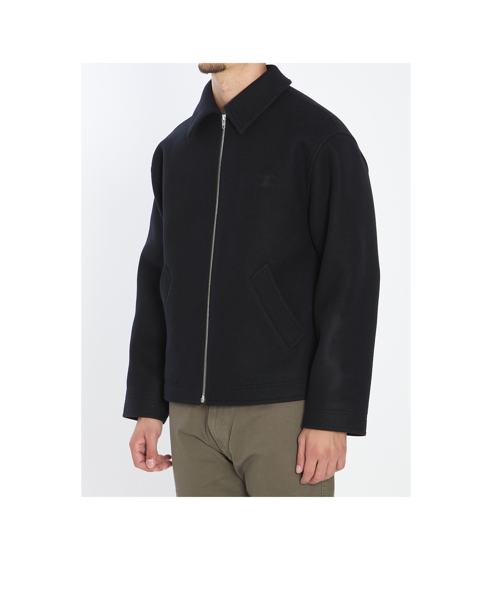 Celine Long-sleeved Jacket In Black