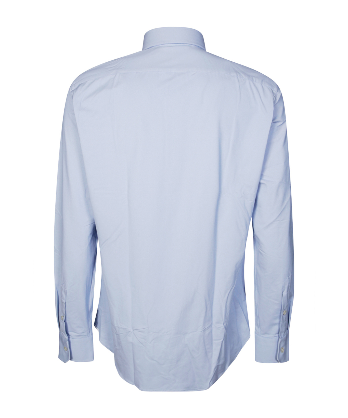 Xacus Stretch Geometric Buttoned Shirt In Blue