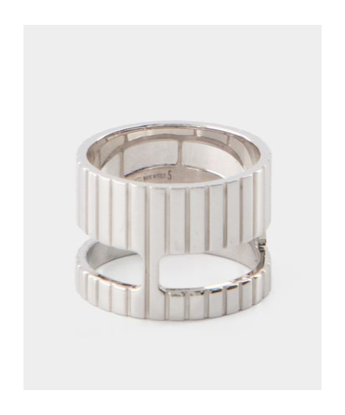 Ivi Slot Ring Core In Silver Tone Rhodium In White