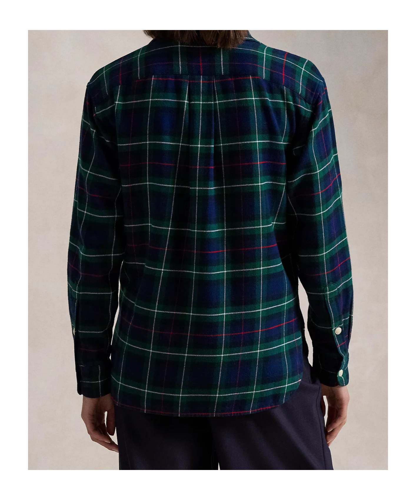 Polo Ralph Lauren Relaxed Fit Plaid Cotton Shirt In Black