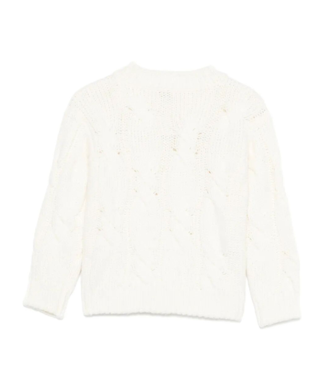 Il Gufo Cable-knit Jumper In White