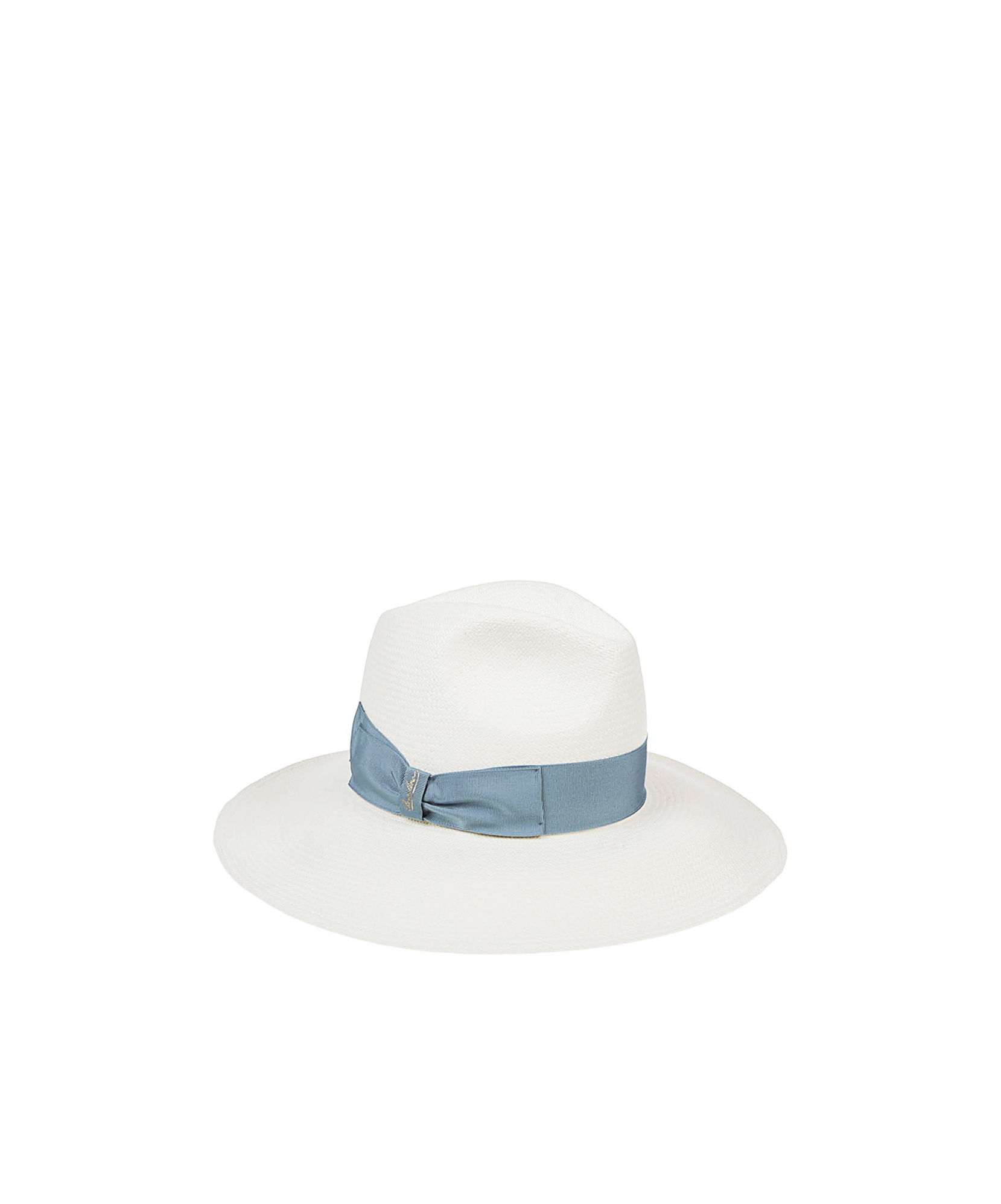 Borsalino Sophie Straw Hat With Ribbon Detail
