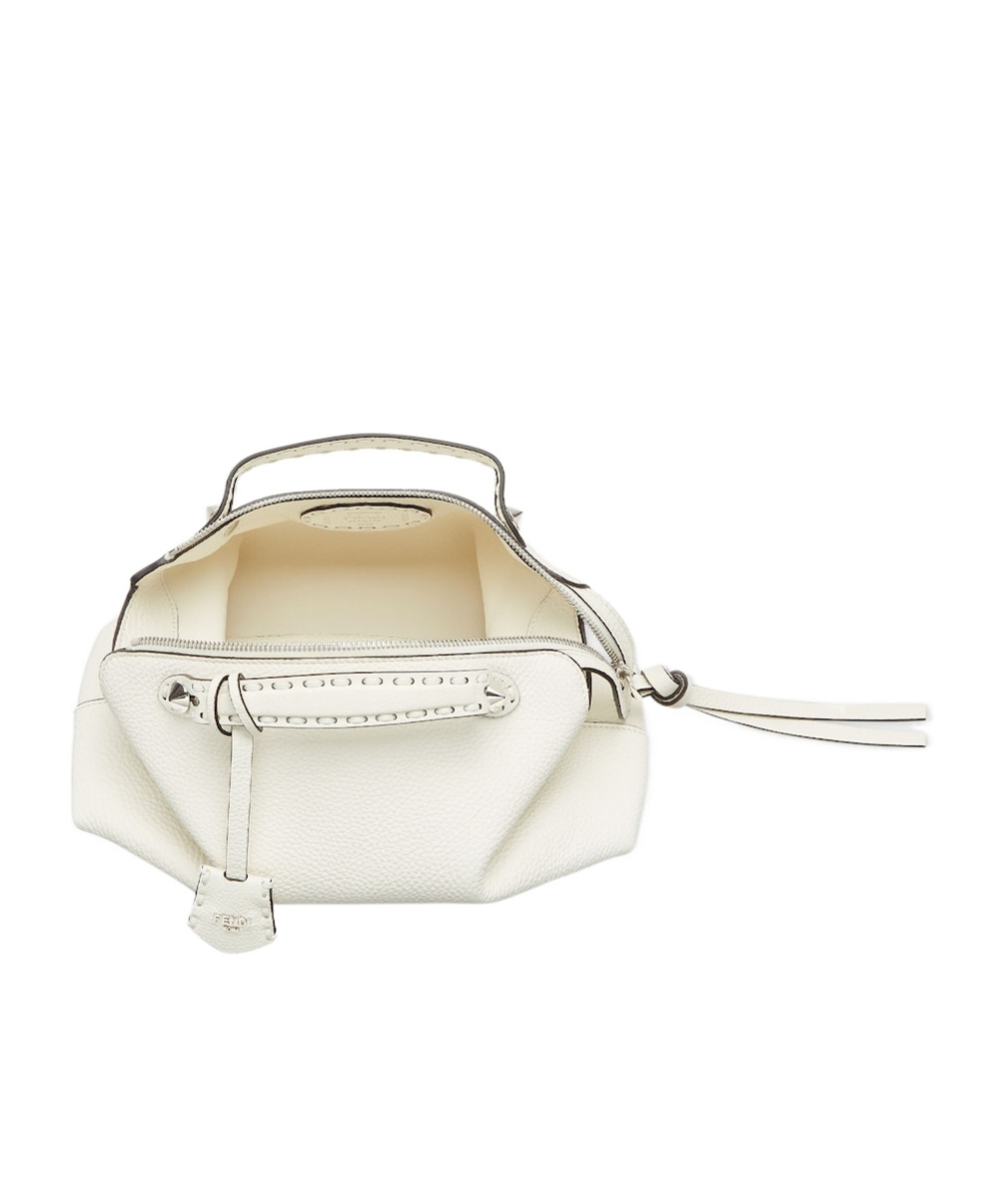 Fendi By The Way Selleria Medium Shoulder Bag In White