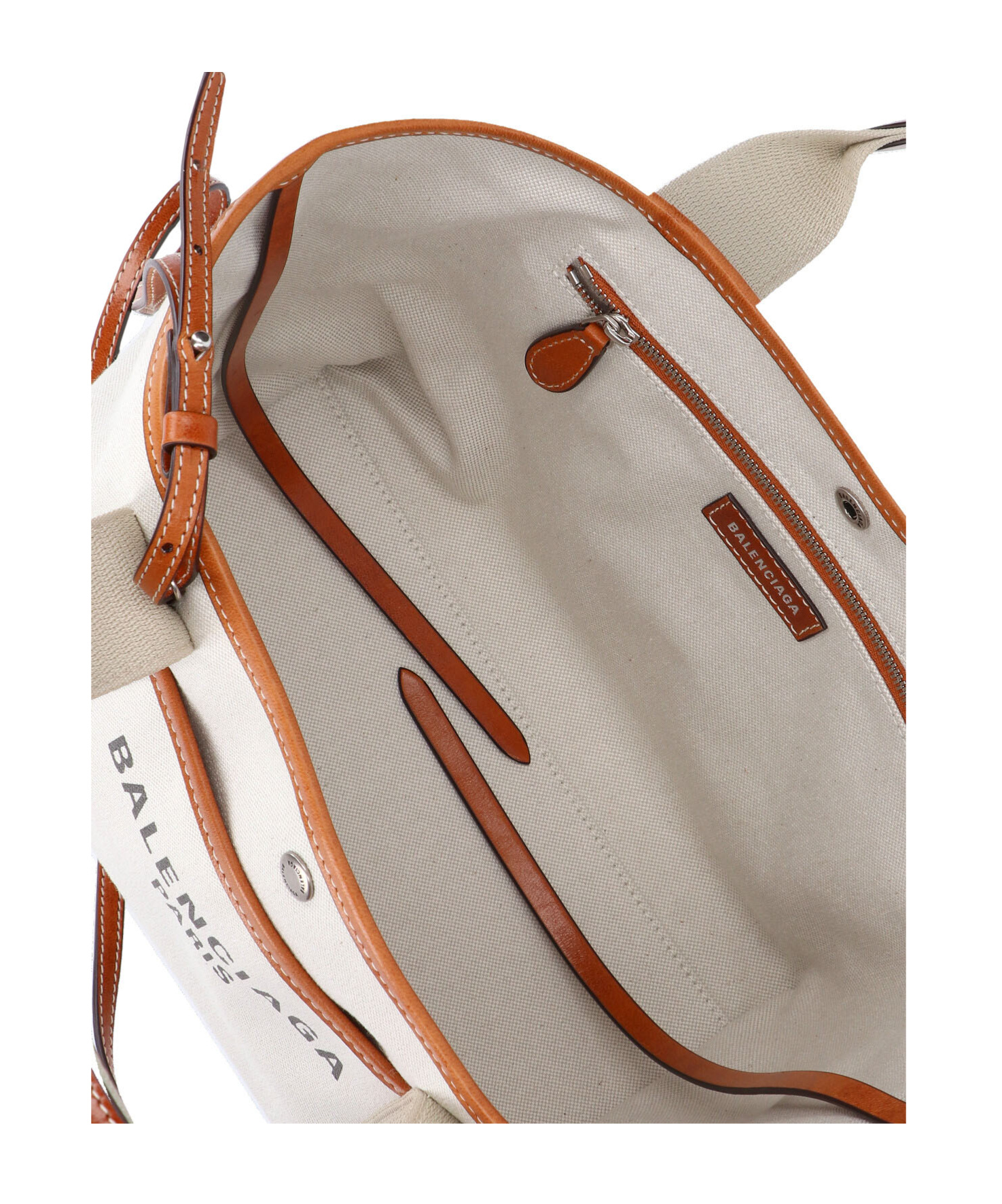 Balenciaga Sand Canvas Small Biarritz Shopping Bag