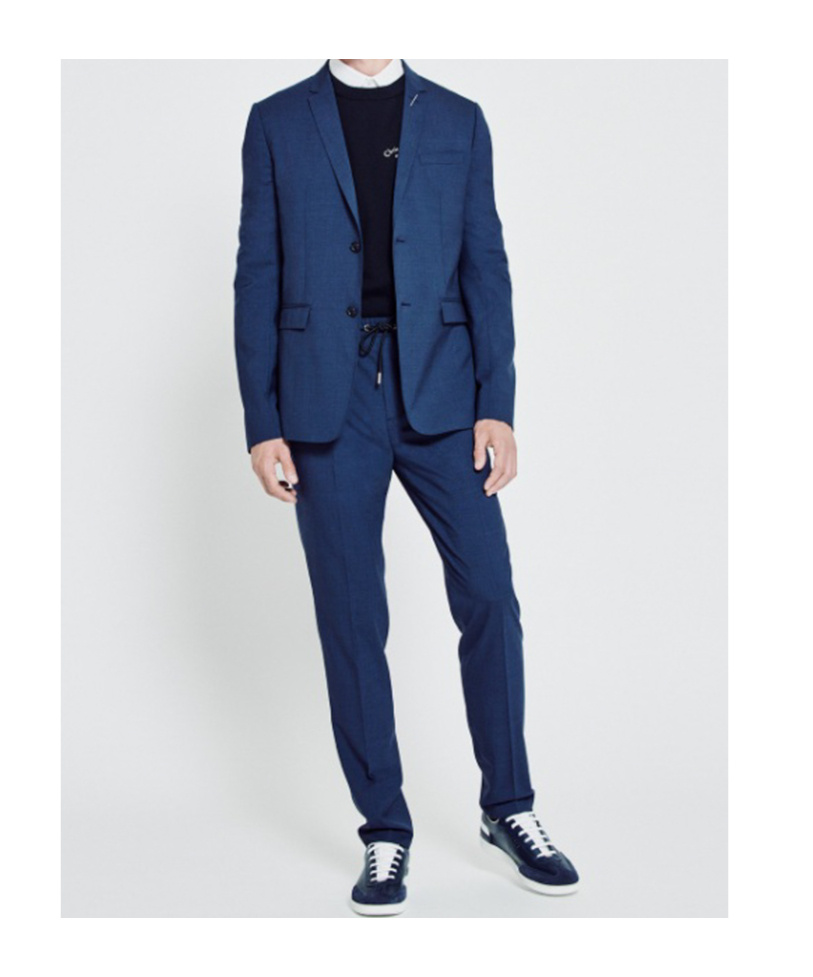 Dior Elastic Lace Wool Casual Pants In Black