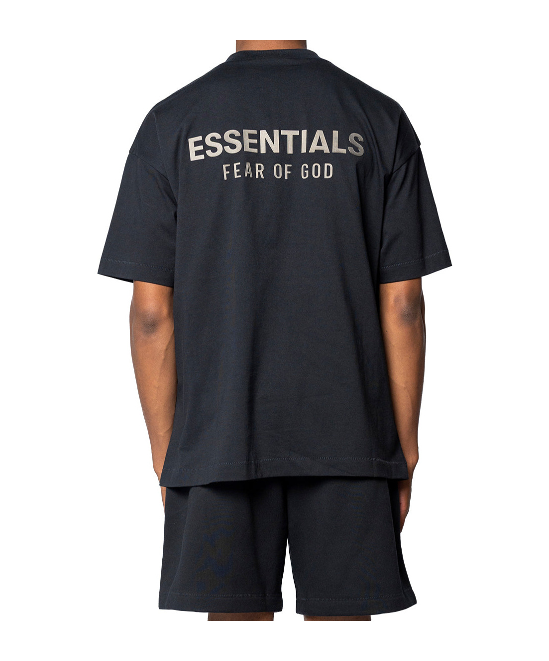 Essentials 90s Fit Pique Polo In Black