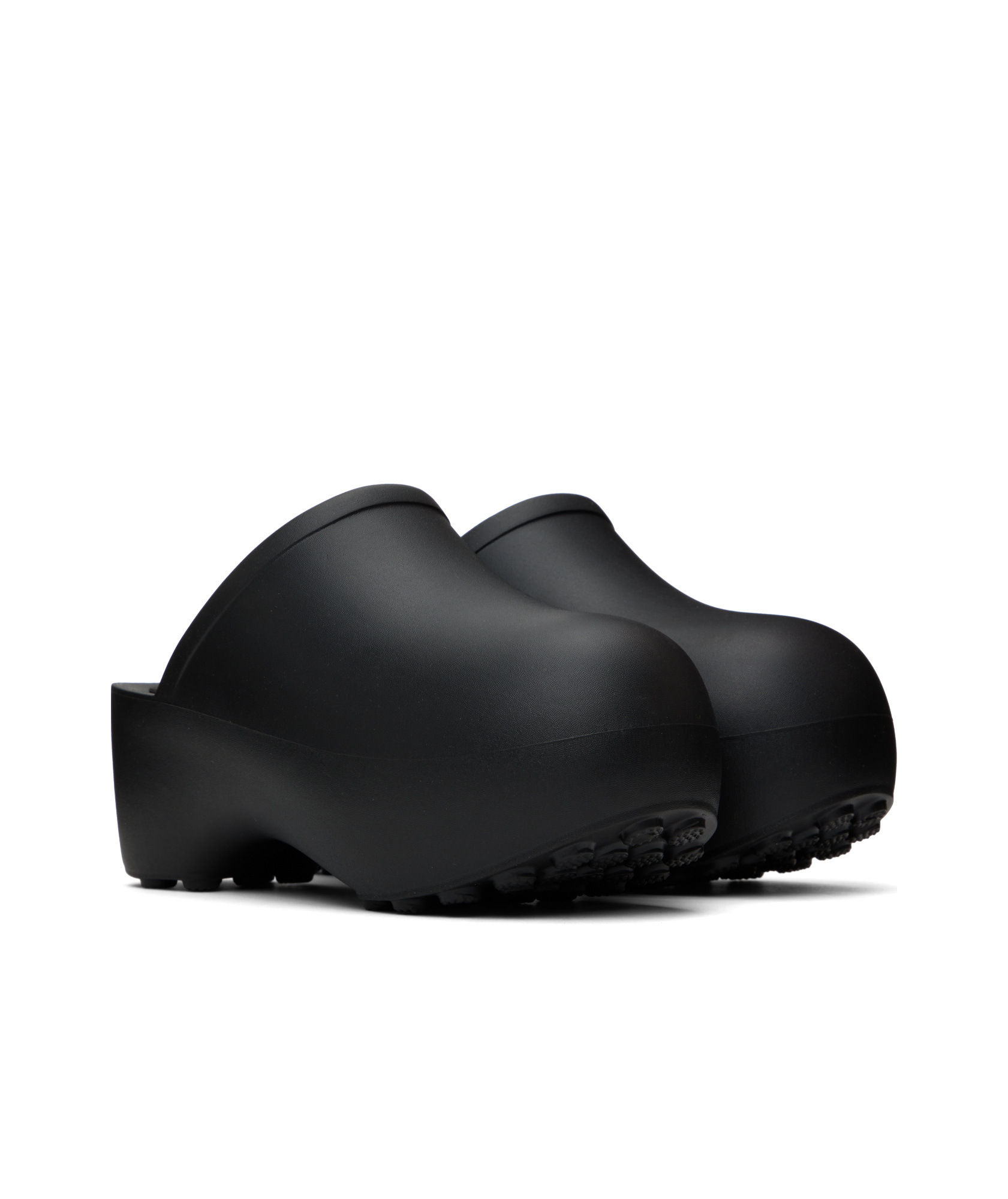 Praying Platform Mules In Black